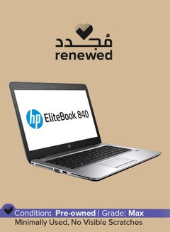 مُجدد - لابتوب إيليت بوك 840 G4 (2017) بشاشة مقاس 14 بوصة، معالج إنتل كور i5/الجيل السابع/ذاكرة رام سعة 16 جيجابايت/محرك أقراص SSD سعة 512 جيجابايت/بطاقة رسومات مدمجة اللغة الإنجليزية فضي