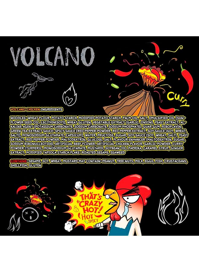 Paldo - Volcano Chicken Noodles Pack Of 4 140grams - Image 1