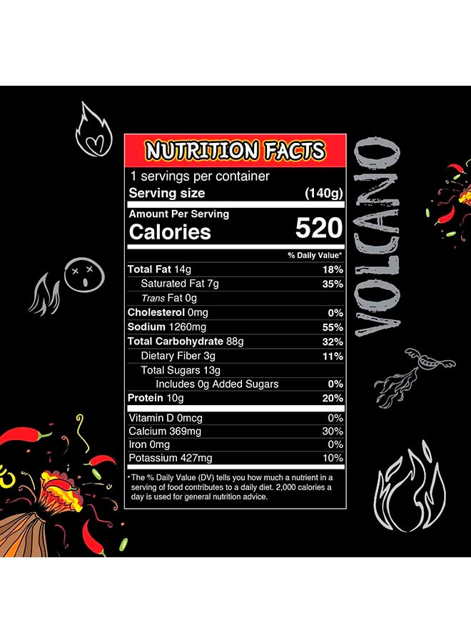 Paldo - Volcano Chicken Noodles Pack Of 4 140grams - Image 1