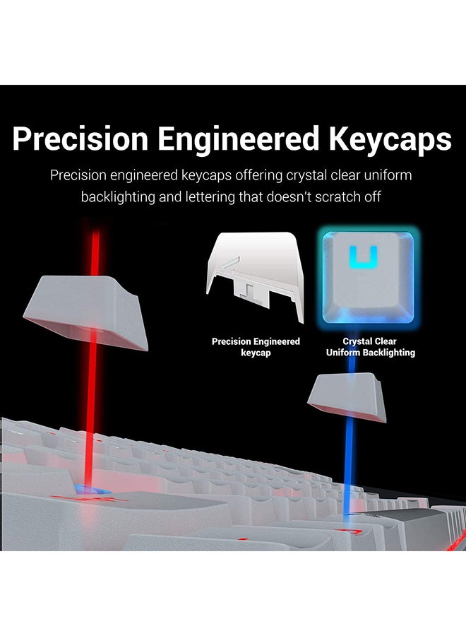 REDRAGON - KUMARA Wired Mechanical Keyboard - White - Image 1