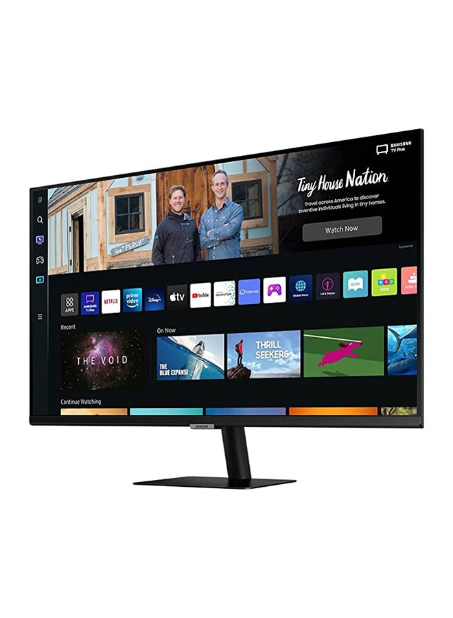Samsung - 27-inch Smart Monitor 27BM500 FHD Flat Monitor with Smart TV experience, Remote & Speaker | Wireless & Wired Mobile, Laptop & PC Connectivity with WIFI, Bluetooth, LS27BM500EMXUE black - Image 1