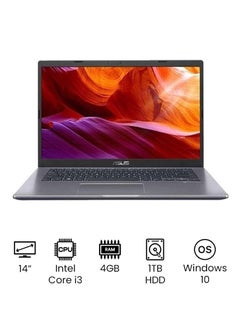X415FA-BV113W Laptop With 14-Inch Full HD Display, Intel 10th Gen Core i3-10110U Processor/4GB RAM/1TB HDD/Intel HD Graphics/Windows 10 English Slate Grey
