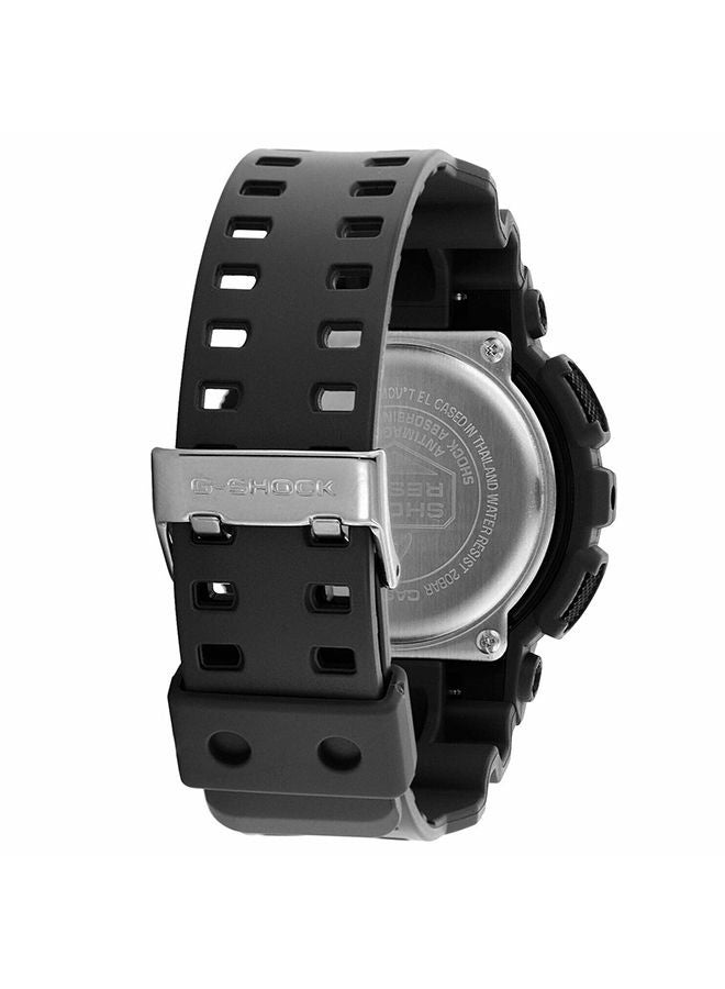 جي شوك ساعة يد بعقارب/ رقمية وبسوار من الراتنج طراز GA-100CF-1ADR للرجال - Image 3