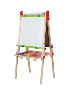 Hape All-In-One Easel With Paper Roll Whiteboards E1010 White/Green/Blue  - Image 1