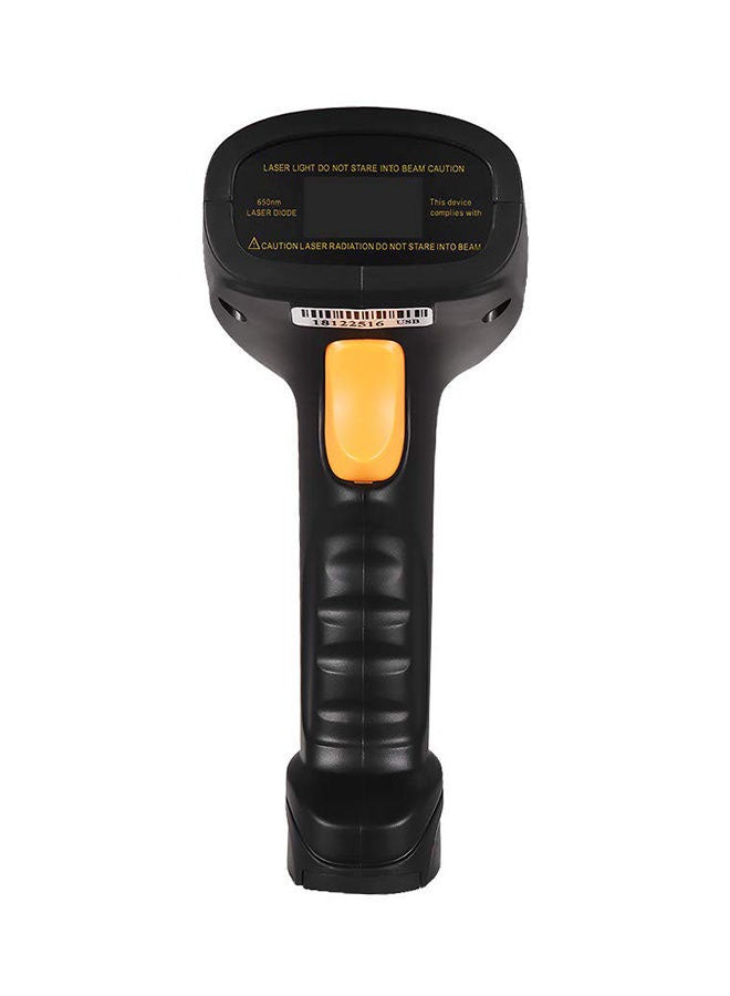 2-In-1 Handheld Barcode Scanner Black