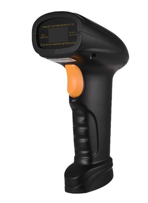 2-In-1 Handheld Barcode Scanner Black