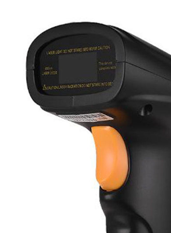 2-In-1 Handheld Barcode Scanner Black