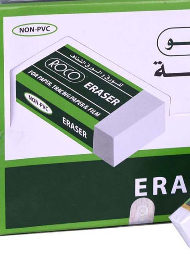 ROCO 30-Piece Eraser Set White  - Image 2