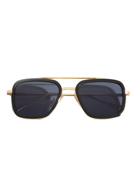 Unisex UV 400 Protected Square Retro Metal Frame Gradient Sunglasses