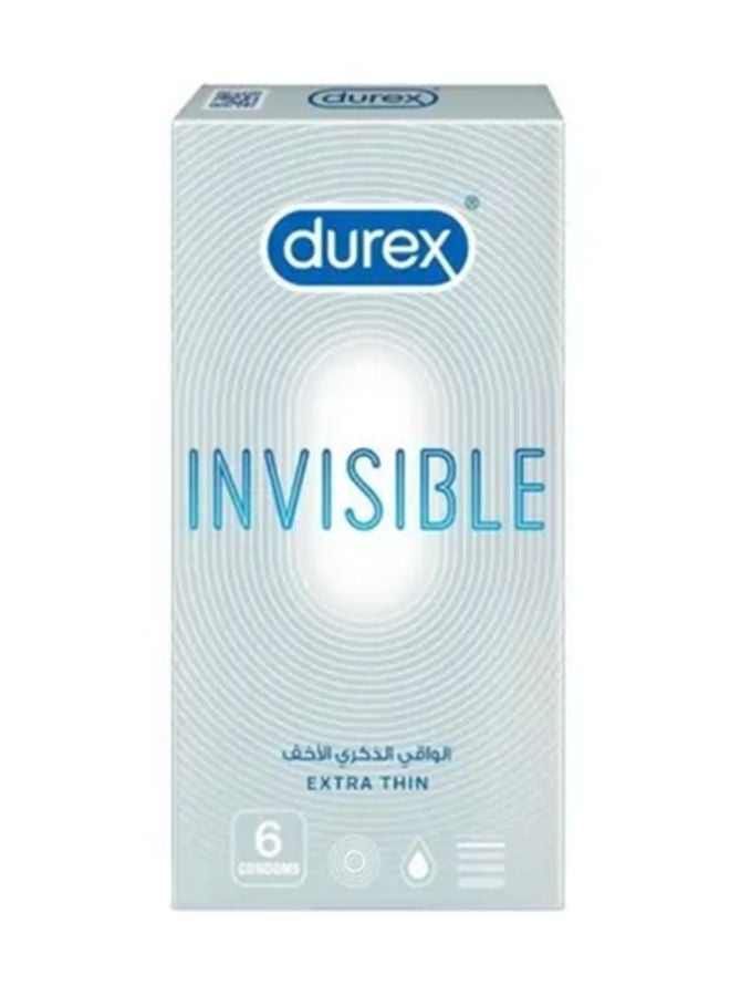 Durex 6-Piece Invisible Extra Thin Condom 