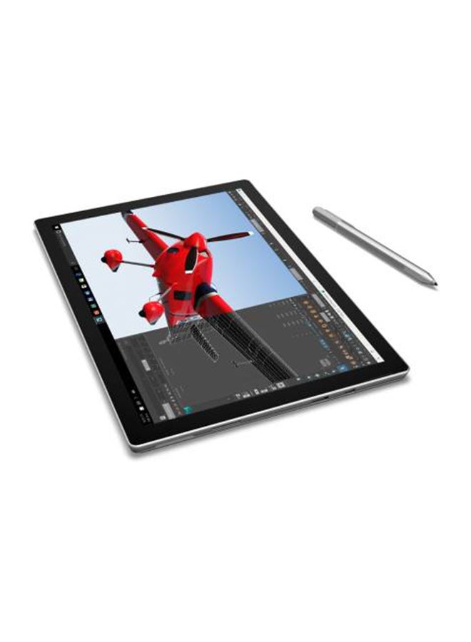 Microsoft - Renewed - Surface Pro 1631 (2017) Laptop With 10.6-Inch Touchscreen Display,Intel Core i5 Processor/4th Gen/4GB RAM/128GB SSD/Intel HD Graphics English Silver - Image 1