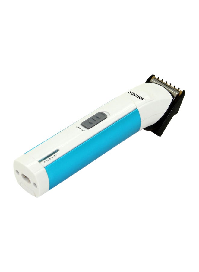 SONASHI - Rechargeable Hair Clipper With Stainless Steel Blade / USB Charging High Speed Motor And Cordless Functionality TravelFriendly Hair Clipper  SHC-1034 Blue/White - Image 1
