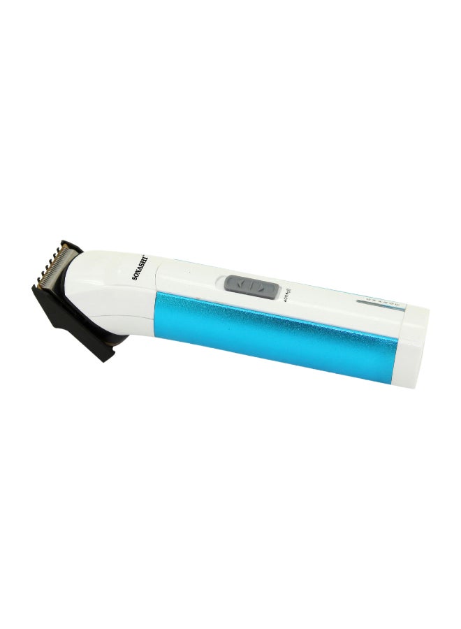 SONASHI - Rechargeable Hair Clipper With Stainless Steel Blade / USB Charging High Speed Motor And Cordless Functionality TravelFriendly Hair Clipper  SHC-1034 Blue/White - Image 1