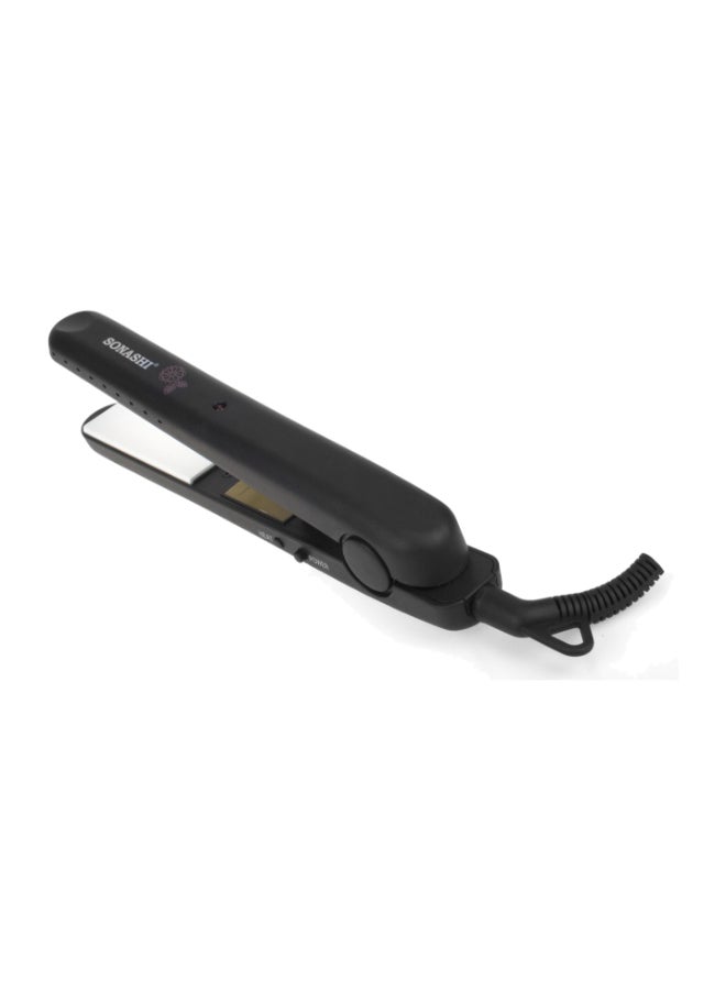 SONASHI Hair Straightener With White Ceramic Plates Easy Temperature Control With Fast Straightening Indicator Light On And Off Switch 360 Degree Swivel Cord  SHS-2017 Black  - Image 4