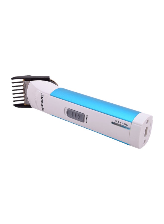 SONASHI - Rechargeable Hair Clipper With Stainless Steel Blade / USB Charging High Speed Motor And Cordless Functionality TravelFriendly Hair Clipper  SHC-1034 Blue/White - Image 1