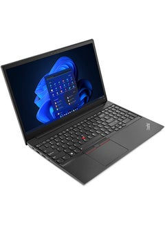 ThinkPad E15 (Upgraded Version) Laptop With 15.6-Inch Display, Core i5-1235U Processor/40GB RAM/1TB SSD/Integrated Intel Iris Xe Graphics/Windows 11 English/Arabic Black