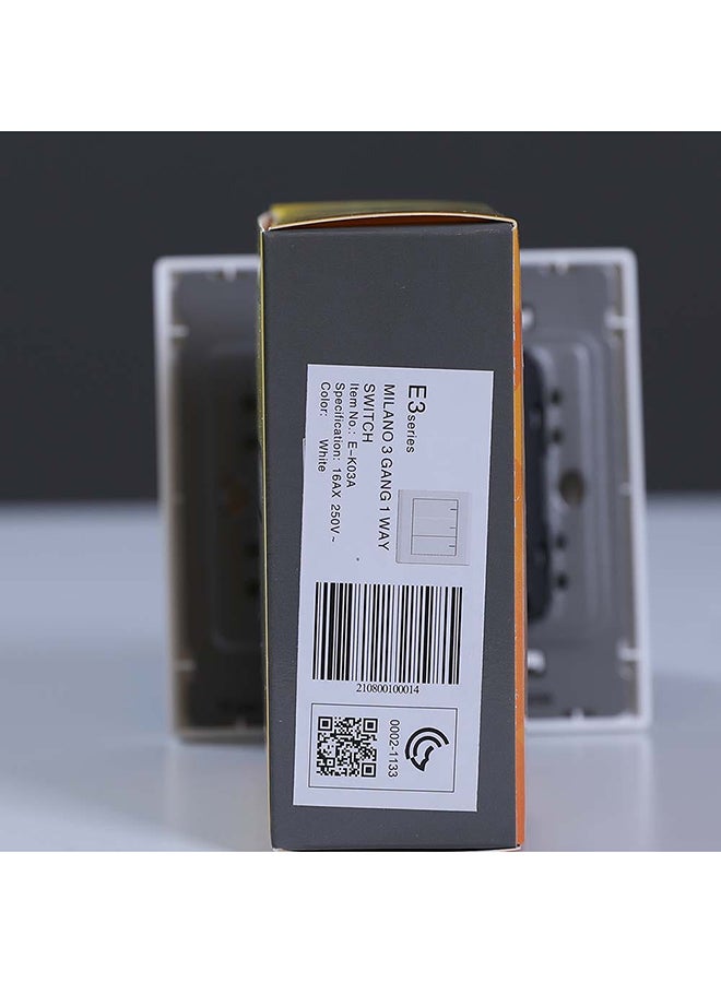 Milano 16A 3 Gang 1 Way Switch White - v1665564969/N28639408A_6