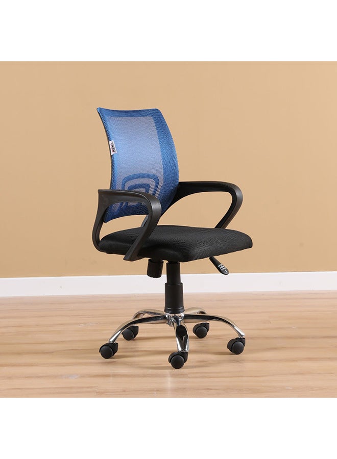 DANUBE HOME Mesh Acqua Mid Back Chair Blue/Black  - Image 4