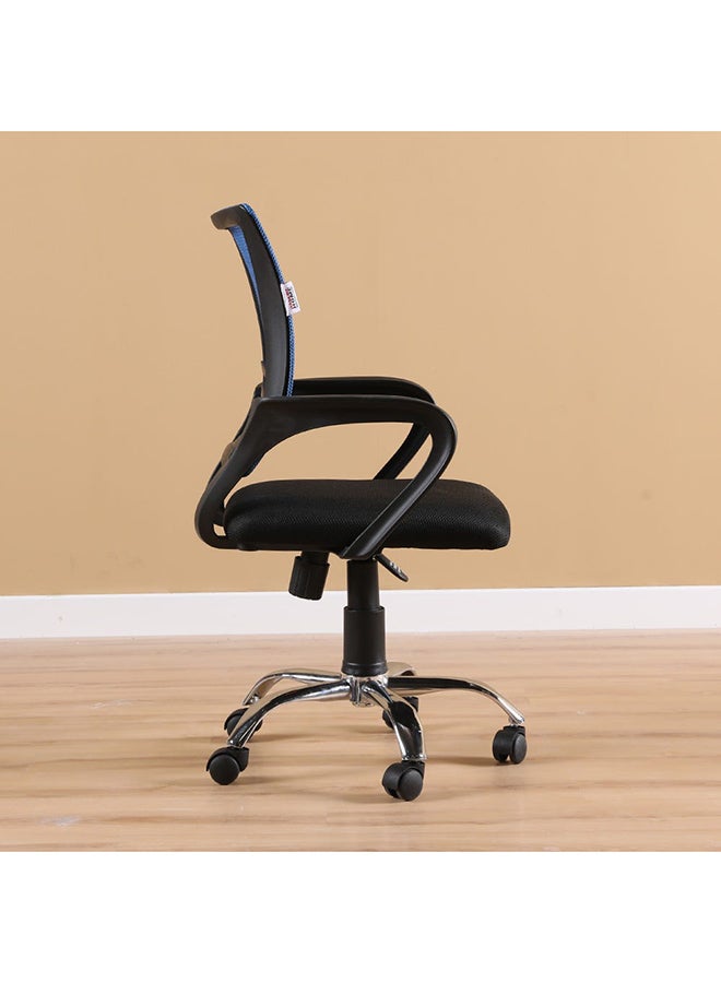 DANUBE HOME Mesh Acqua Mid Back Chair Blue/Black  - Image 5
