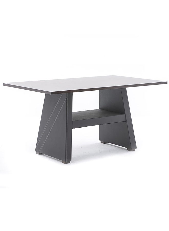 DANUBE HOME Parson 7 Pieces Rectangular Dining Set Modern Design 6 Seater Comfortable Chairs And 1 Adjustable Table Cappuccino 150x90x75.5cm - Image 4