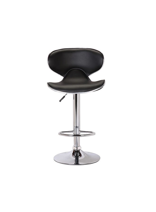 DANUBE HOME Mira Bar Stool Black/Silver  - Image 1