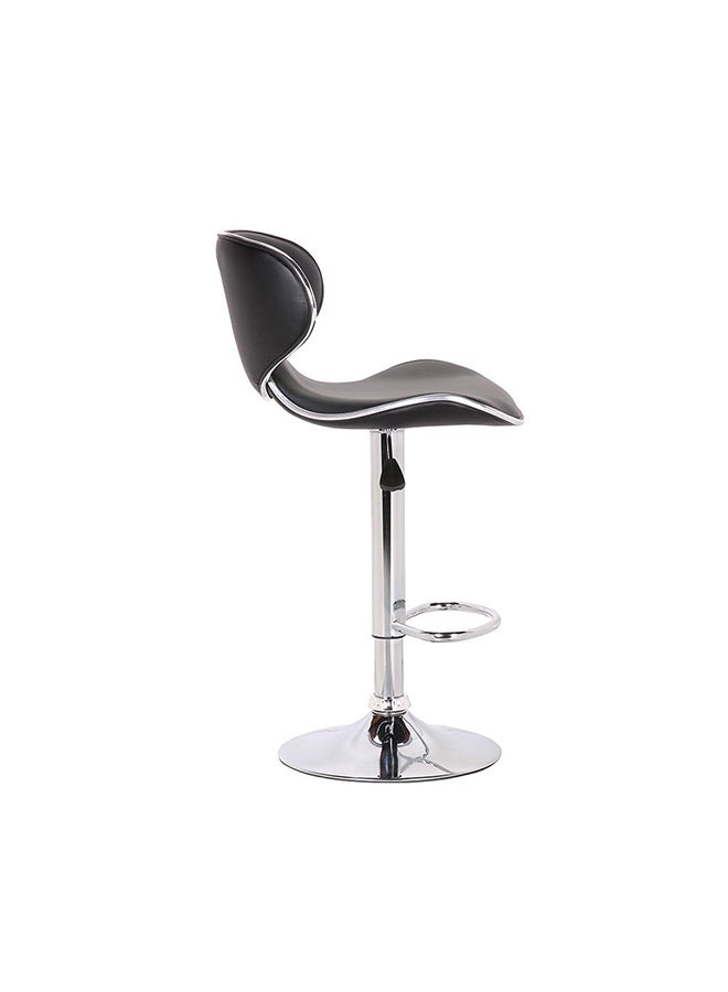 DANUBE HOME Mira Bar Stool Black/Silver  - Image 4