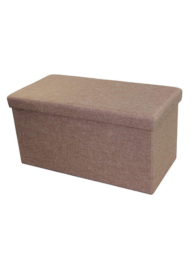 Faux Linen Folding Storage Ottoman Camel - v1665565069/N28645901A_2