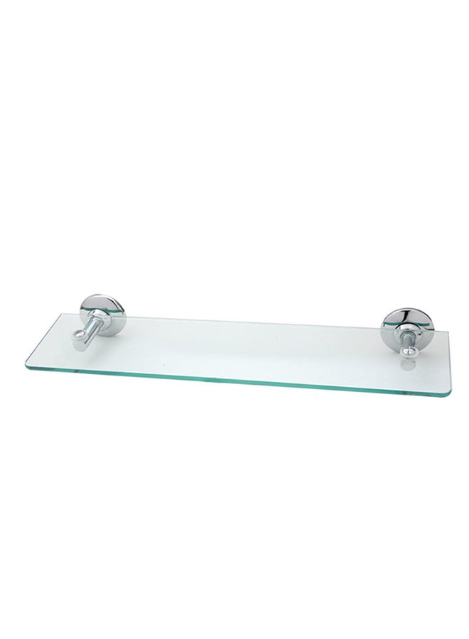 DANUBE HOME Classic Glass Shelf Silver/Clear  - Image 2