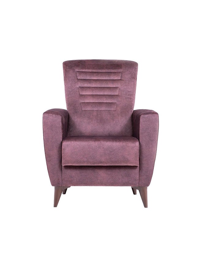 DANUBE HOME King 1 Seat Fabric Accent Chair Sofa Plastic Legs One Seater Living Room Furniture Purple 80x74x107cm - Image 3