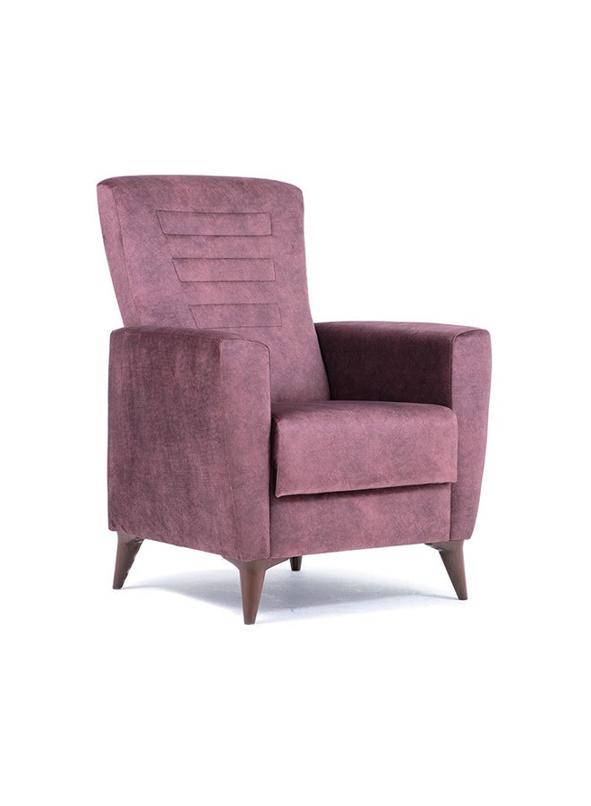 DANUBE HOME King 1 Seat Fabric Accent Chair Sofa Plastic Legs One Seater Living Room Furniture Purple 80x74x107cm - Image 4