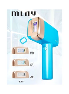 جهاز إزالة الشعر بالليزر T14 الجديد بخاصية التبريد وتقنية IPL ورؤوس مصابيح قابلة للتبديل HR وAC وSR أزرق - v1665565428/N53356900A_1