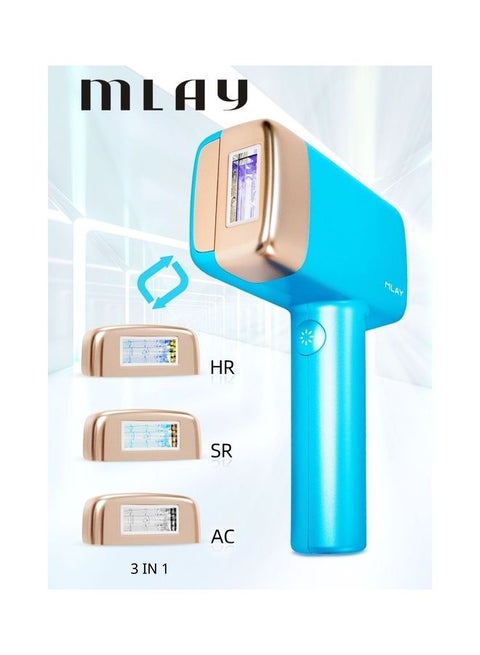 T14 New Arrival Ice-sensing IPL Laser Hair Remove Machine Replaceable Lamp HR/AC/SR Blue