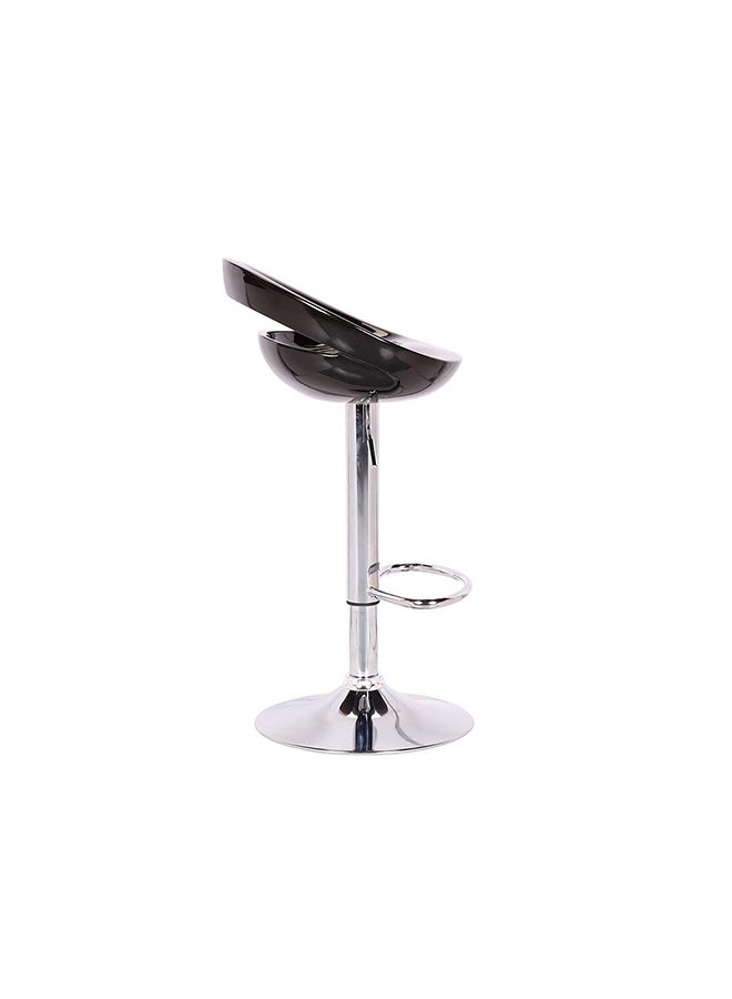 DANUBE HOME Lewis Bar Stool Black/Silver 46x45x98cm  - Image 3