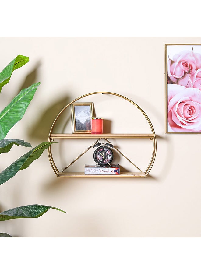 DANUBE HOME Fidel  Wall Shelf F Gold 36x20x36cm  - Image 1