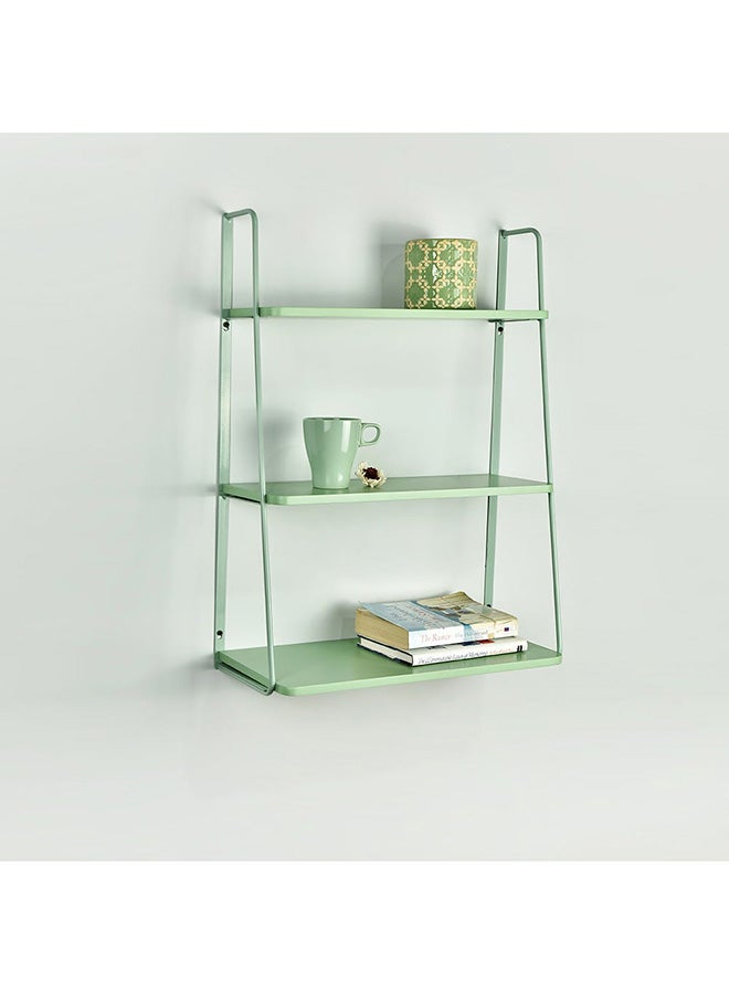 DANUBE HOME 3-Tier Ladder Wall Shelf Green 50x22x68cm  - Image 1