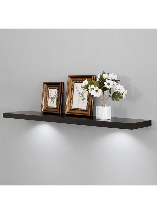 DANUBE HOME - Nicolai Led Floating Shelf Walnut 120x23.5x3.8cm - Image 1