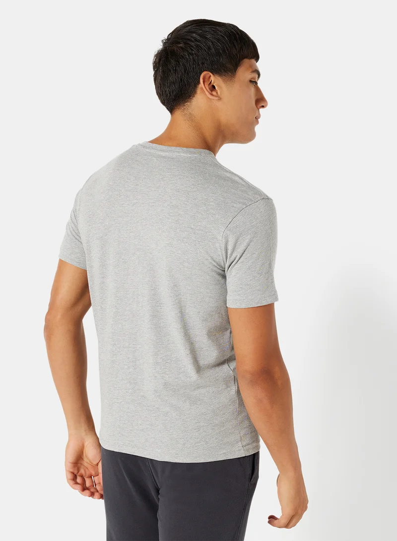 Sivvi x D'Atelier Eco-Friendly Graphic Crew T-Shirt Light Grey
