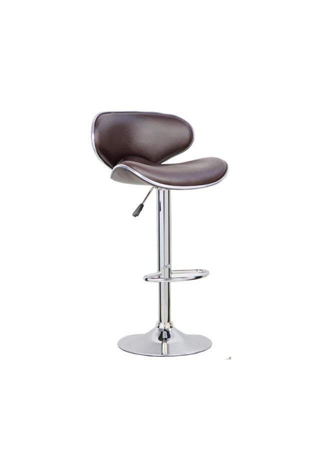 DANUBE HOME Mira Bar Stool Brown/Silver  - Image 2