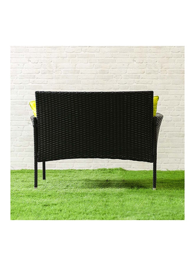 DANUBE HOME - Alyana 4-Seater Outdoor Sofa Set Metal Frame Modern Garden Furniture Light Green 79x46x40cm - Image 1