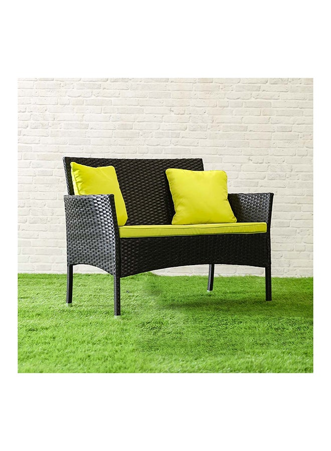 DANUBE HOME - Alyana 4-Seater Outdoor Sofa Set Metal Frame Modern Garden Furniture Light Green 79x46x40cm - Image 1