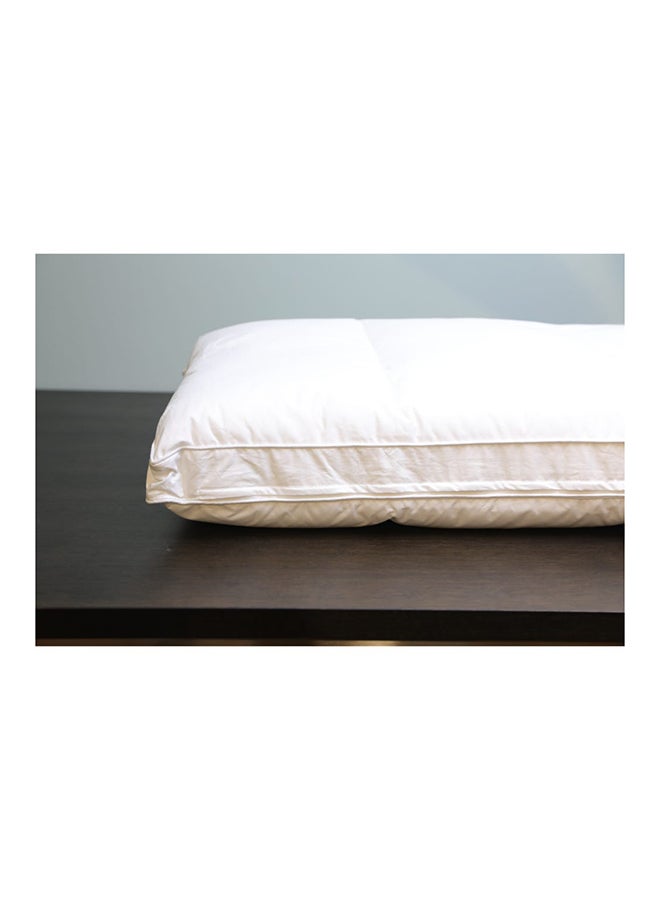 DANUBE HOME Luxury Blend Pillow Hypoallergenic Side And Back Sleeping Pillows For Neck And Shoulder Support Polyester White 68x48x14cm - Image 3