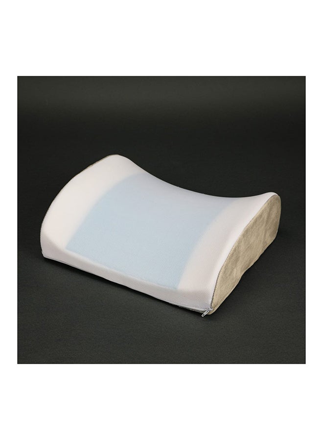 DANUBE HOME Gel Lumbar Pillow Hypoallergenic Side And Back Sleeping Pillows For Neck And Shoulder Support Polyester White 34x30x12cm  - Image 1