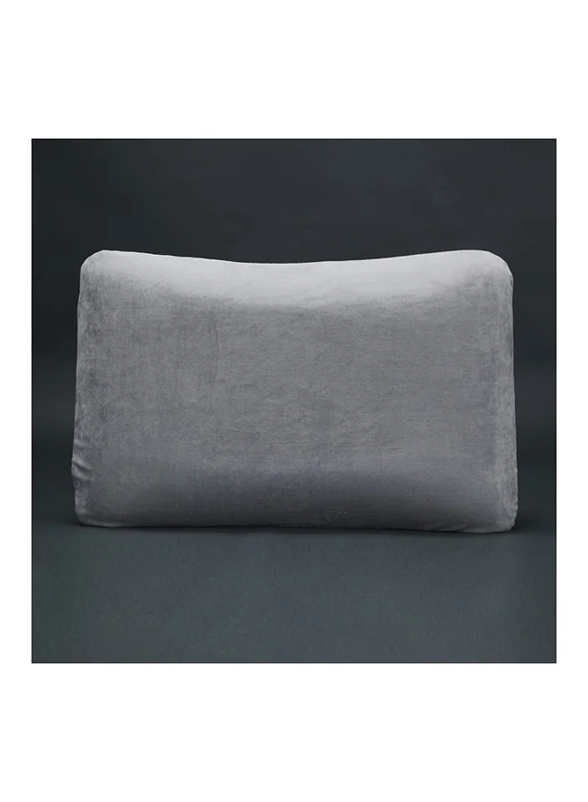 DANUBE HOME Gel Shoulder Pillow Hypoallergenic Side And Back Sleeping Pillows For Neck And Shoulder Support Polyester White 60x40x14cm