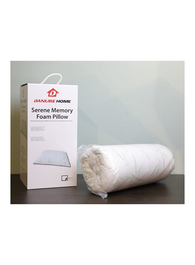 DANUBE HOME Shredded Pillow Hypoallergenic Side And Back Sleeping Pillows For Neck And Shoulder Support Polyester White 65x45x14cm  - Image 3