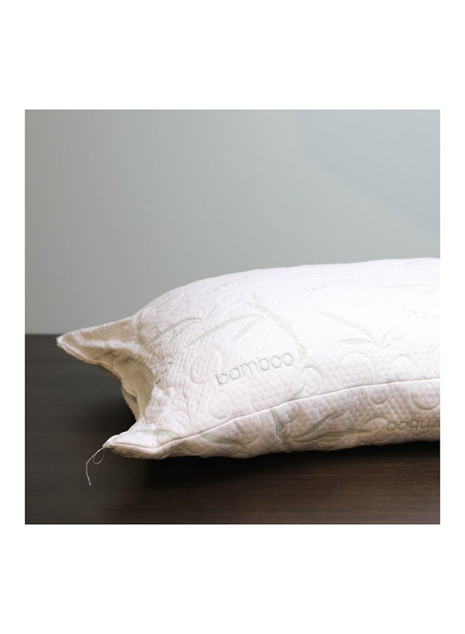 DANUBE HOME - Shredded Pillow Hypoallergenic Side And Back Sleeping Pillows For Neck And Shoulder Support Polyester White 65x45x14cm - Image 1