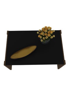 DANUBE HOME Tarsus Coffee Table Multifunctional Center Table Rectangular Modern Furniture For Living Room Black/Walnut 60.4x96x45.5cm  - Image 2