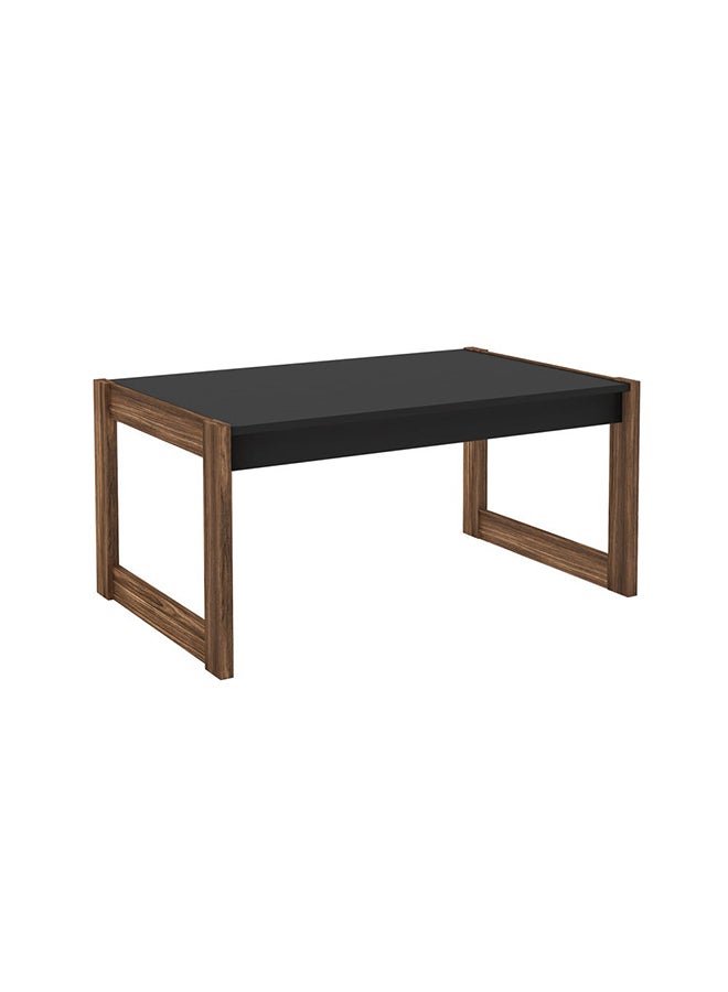 DANUBE HOME - Tarsus Coffee Table Multifunctional Center Table Rectangular Modern Furniture For Living Room Black/Walnut 60.4x96x45.5cm - Image 1