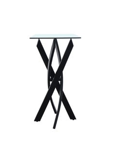 DANUBE HOME Leonardo Console Table Black/Clear 120x40x77cm  - Image 2