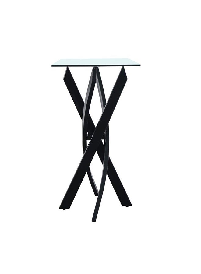 DANUBE HOME - Leonardo Console Table Black/Clear 120x40x77cm - Image 1