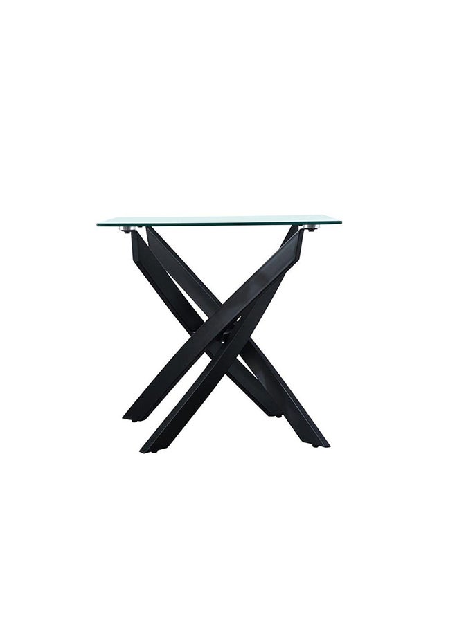 DANUBE HOME - Leonardo Console Table Black/Clear 120x40x77cm - Image 1
